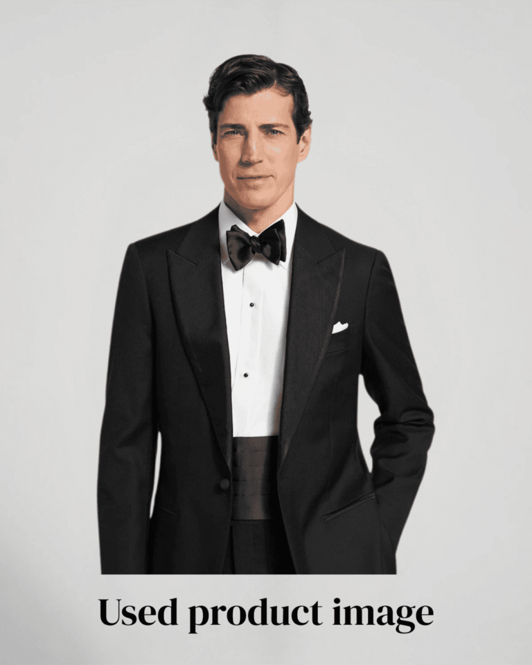 Hyper Realistic AI Editorial image generation tuxedo brand 3 posemelabs-ai-editorial-image-generation-tuxedo-used-base-image
